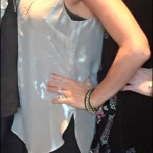 Gold sheer shimmer top